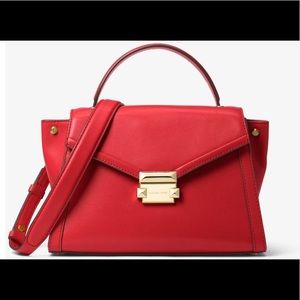 MICHAEL KORS Whitney Medium Leather Satchel